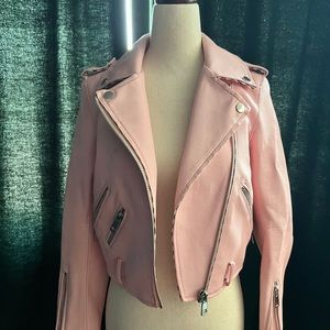 Zara Pink Moto Jacket